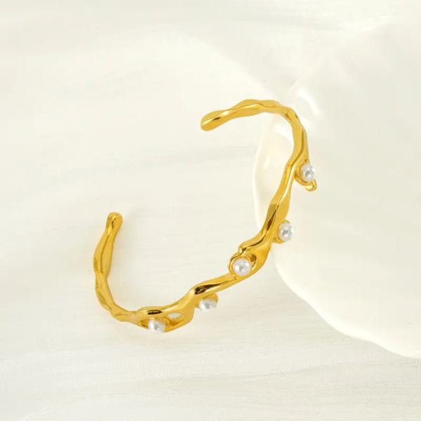 Pearl Vine Cuff Bracelet